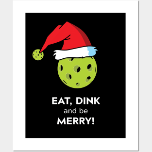 Merry Pickleball Christmas Posters and Art